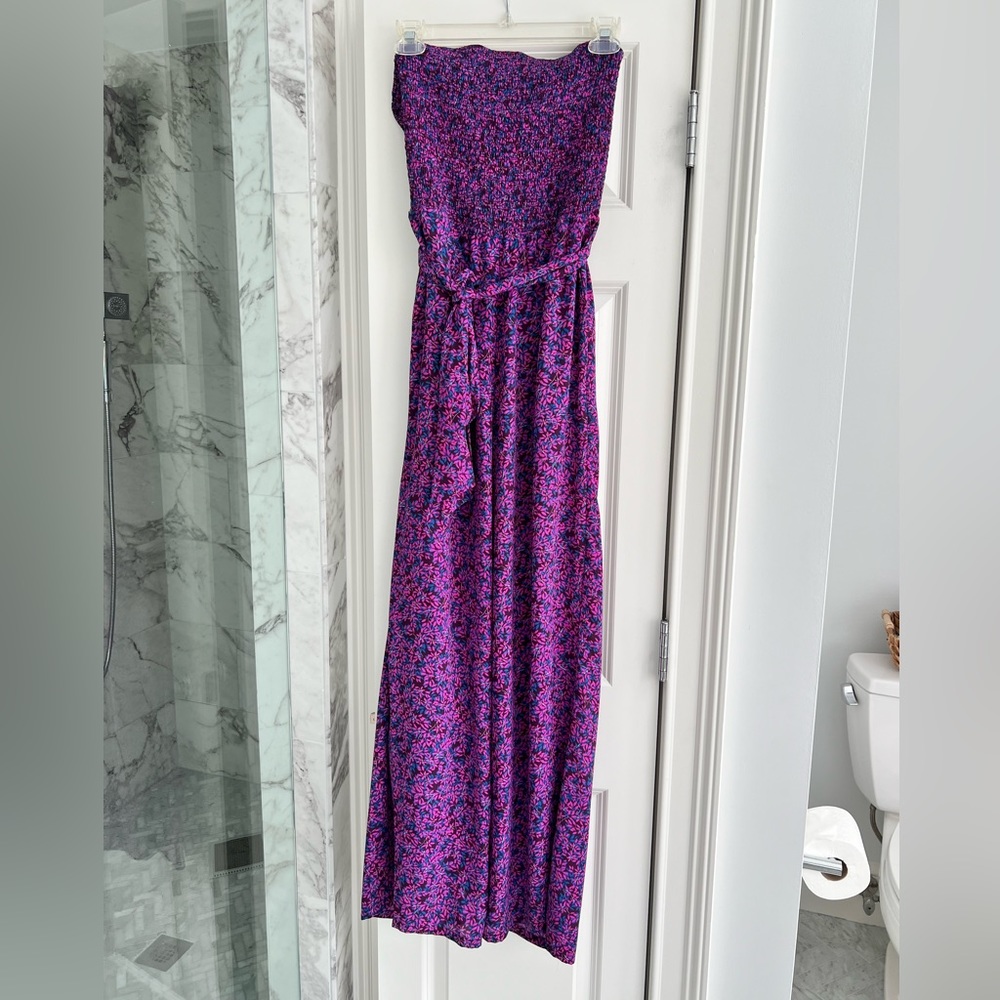 NWT Vince Camuto purple floral jumpsuit